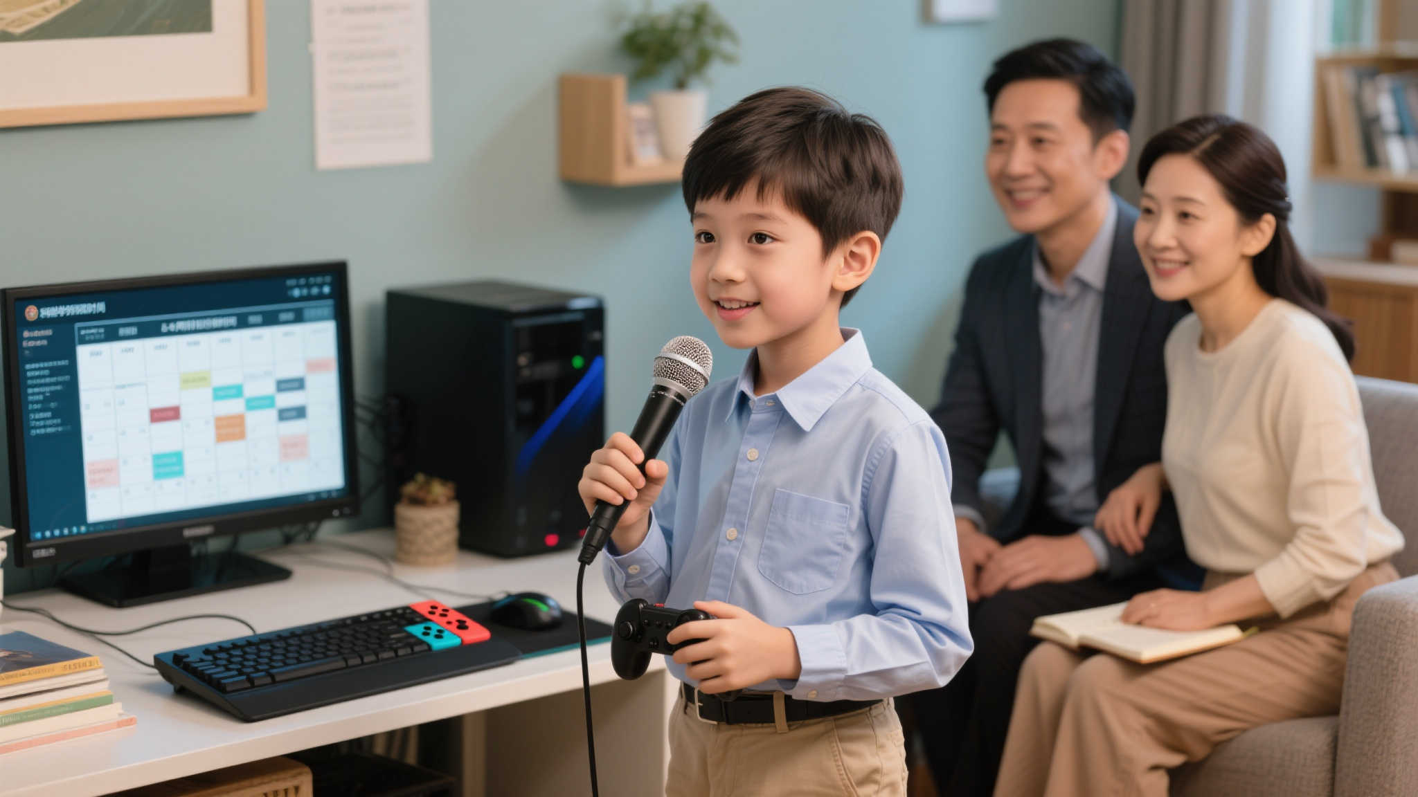 13岁学生用PPT请愿买Switch，爸爸：顺便做个帮我买烟的！