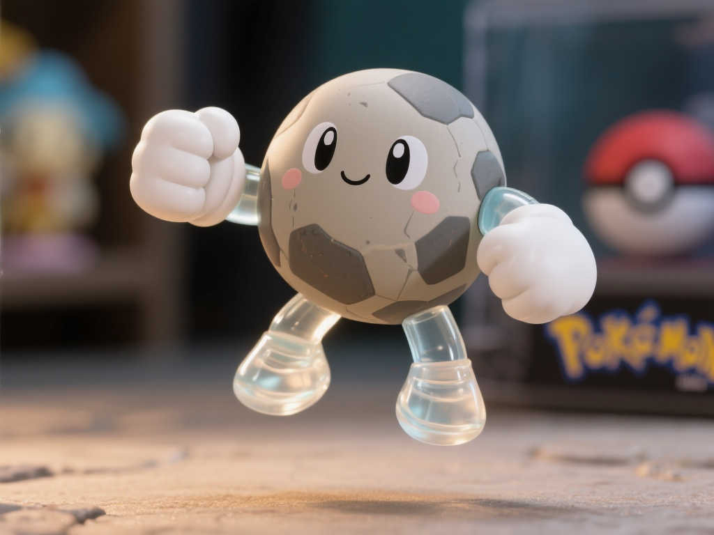 宝可梦官方发布小拳石玩偶！透明腿部细节完美再现！