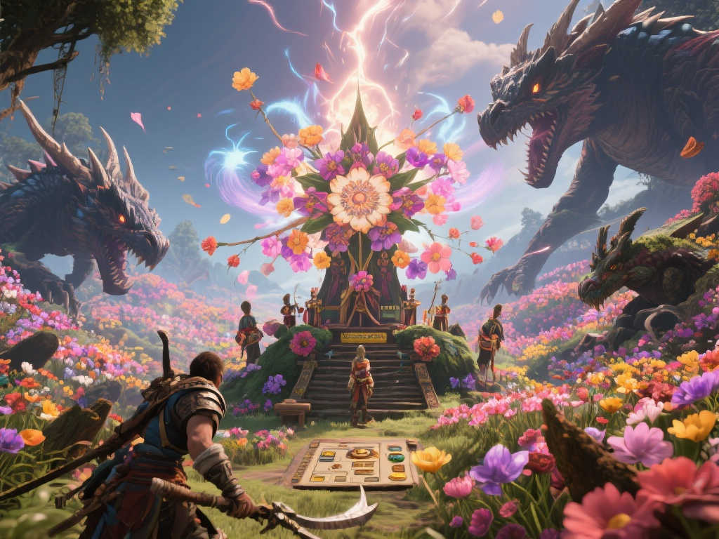 《怪物猎人 荒野》“花舞之仪”交汇盛典今日盛大开启！